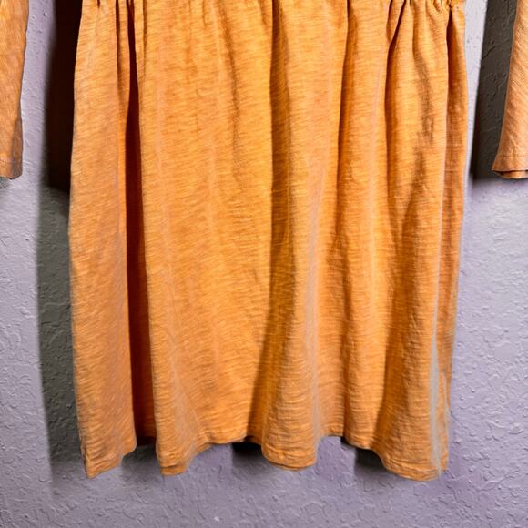 HELLO NITE Dress Small Dolman Sleeve Elastic Waist Mini Skirt Slub Cotton Casual - Picture 5 of 10